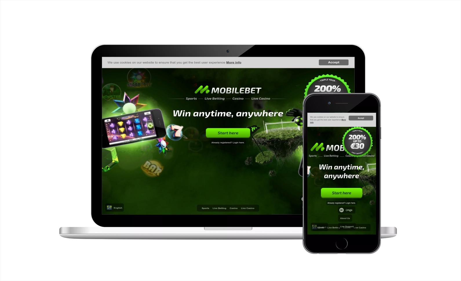 Mobilebet Casino Design